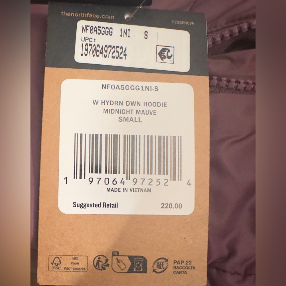 The North Face Women’s Hydrenalite Hooded Down Jacket S NWT - Picture 9 of 13